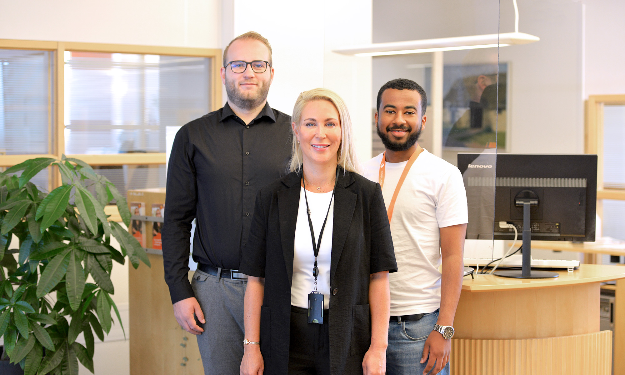 Martin Callenfors, Helena Runcrantz and Yosief Gerezgiher.